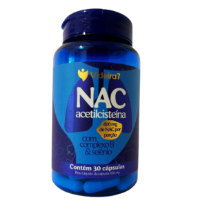 NAC 600mg N-acetil L-cisteína 30 Cápsulas Videira7