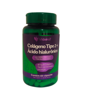 Colageno Tipo 2 C/ Hialuronico 500mg 60 Capsula - Videira7